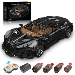 1: 8 Bugatti La Voiture Noire Building Sets with Remote Control, Electric Lifting Chassis, Electric Door (4688 Pcs)