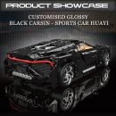 1: 8 Bugatti La Voiture Noire Building Sets with Remote Control, Electric Lifting Chassis, Electric Door (4688 Pcs)