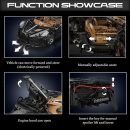 1: 8 Bugatti La Voiture Noire Building Sets with Remote Control, Electric Lifting Chassis, Electric Door (4688 Pcs)