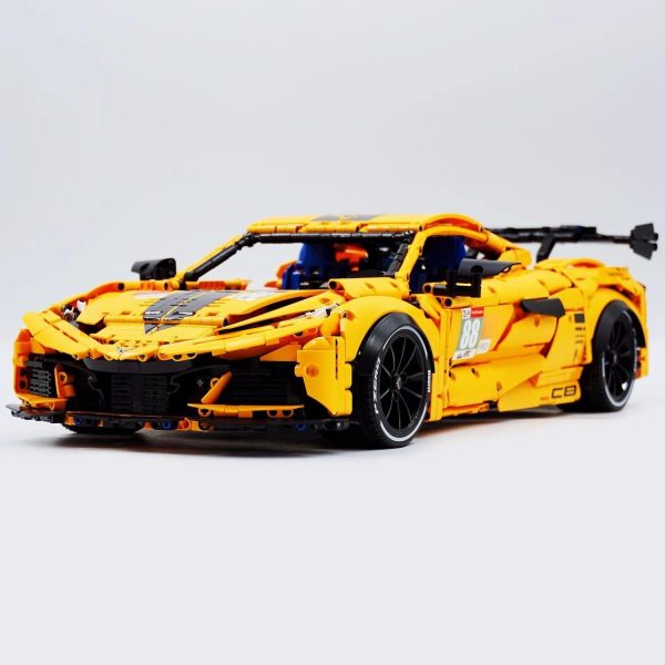 1: 8 Corvette C8 Supercar Building Sets with Remote Control, Electric lift tail, Electric Lifting Chassis, Electric Door (3788 Pcs) - Image 12