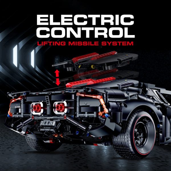 1: 8 Dark Armor Car Building Sets with Remote Control, Electric Lift Missile System, Electric Door (4290Pcs) - Image 2