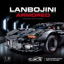 1: 8 Dark Armor Car Building Sets with Remote Control, Electric Lift Missile System, Electric Door (4290Pcs)