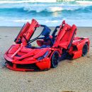 1: 8 LaFerrari C6 Sportcar Building Set, Fully Detailed Simulation, The Ultimate Collectible, None-Remote Controlled (4739Pcs)