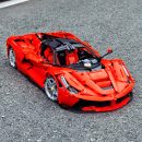 1: 8 LaFerrari C6 Sportcar Building Set, Fully Detailed Simulation, The Ultimate Collectible, None-Remote Controlled (4739Pcs)