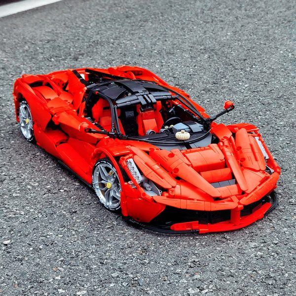 1: 8 LaFerrari C6 Sportcar Building Set, Fully Detailed Simulation, The Ultimate Collectible, None-Remote Controlled (4739Pcs) - Image 13