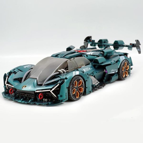 1: 8 Lamborghini TP90 Sports Car with Electric Suspension Lifting, Electric Doors Remote Control Model (3492 Pcs) - Image 9