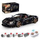 1: 8 McLaren 720S Supercar Building Sets with Remote Control, Electric Lift Convertible and Suspension, Electric Door, Tail Lift Design (3658Pcs)