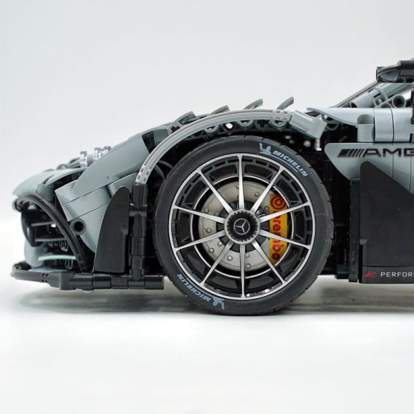 1: 8 Mercedes AMG ONE Building Set with Remote Control, Fully Detailed Simulation, The Ultimate Collectible, Electric Dutterfly Doors, Rear Wing Lifting, Controllable lights, Launch Control (3295 Pcs) - Image 11
