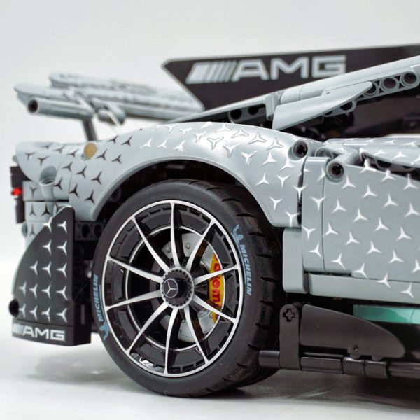 1: 8 Mercedes AMG ONE Building Set with Remote Control, Fully Detailed Simulation, The Ultimate Collectible, Electric Dutterfly Doors, Rear Wing Lifting, Controllable lights, Launch Control (3295 Pcs) - Image 13