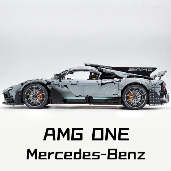 1: 8 Mercedes AMG ONE Building Set with Remote Control, Fully Detailed Simulation, The Ultimate Collectible, Electric Dutterfly Doors, Rear Wing Lifting, Controllable lights, Launch Control (3295 Pcs) - Image 7
