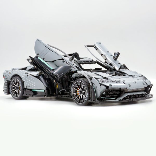 1: 8 Mercedes AMG ONE Building Set with Remote Control, Fully Detailed Simulation, The Ultimate Collectible, Electric Dutterfly Doors, Rear Wing Lifting, Controllable lights, Launch Control (3295 Pcs) - Image 8