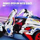 1:10 Apollo EVO Supercar Building Kit, Remote Control Drift, Electrically Deployable Rear Wing, 2088 Pcs