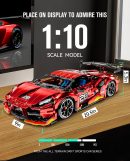 1:10 Lamborghini Plated Sports Car with Electric Chassis Lifting, Electric Driftable Remote Control Model (1889 Pcs)
