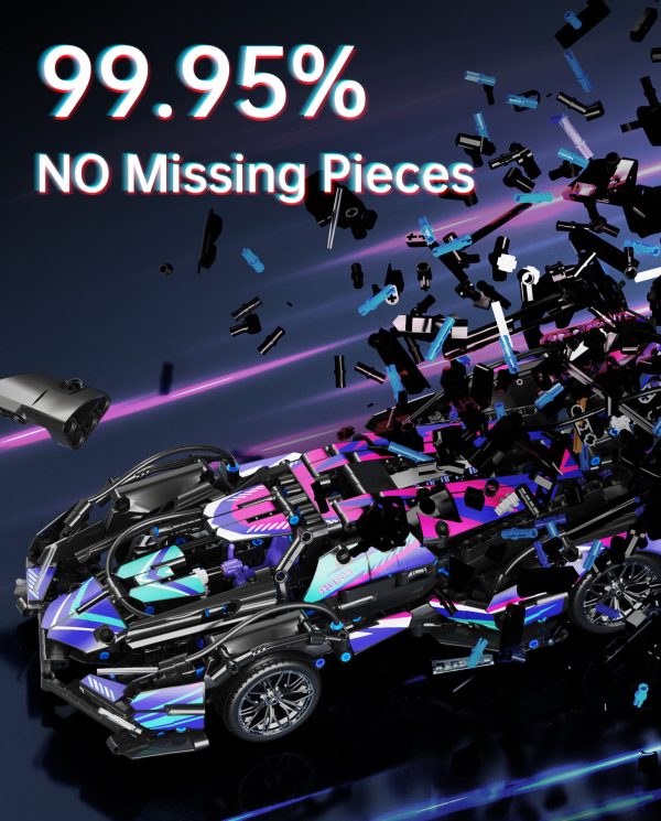 1:14 Cyberpunk Sports Car Building Sets, Collectable Model for Boys Men Teens (1124Pcs) - Image 3