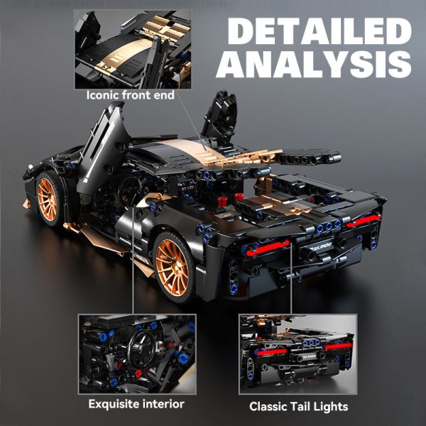1:14 Lamborghini P1 Sports Car Building Sets, Collectable Model for Boys Men Teens (1309 Pcs) - Image 2
