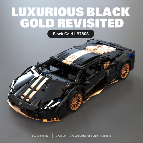 1:14 Lamborghini P1 Sports Car Building Sets, Collectable Model for Boys Men Teens (1309 Pcs) - Image 8