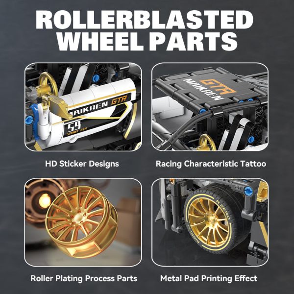 1:14 Platinum MC Supercar Building Sets, Collectable Model for Boys Men Teens (1242 Pcs) - Image 4