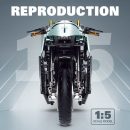 1:5 Aston Martin M7 Motorcycle Buiding Kit with Special Display Stand,  Adult Collectible Models (2176 Pcs)