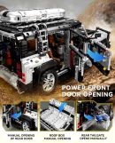 1:8 Land Rover Silver Off-Road MOC Building Blocks and Electric Engineering Toy, Remote Control (5268 Pcs)