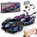 Lamborghini V12 Sports Car Building Sets with Remote Control, 1:14 MOC Raceing Car, 1124Pcs