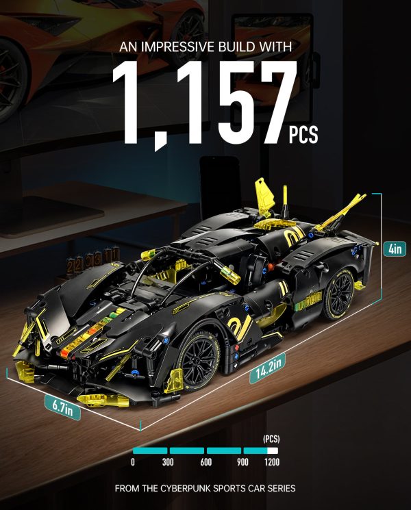 Sports Car Building Sets, Adults Model and Racing Sports Collectable Model, 1:14 Construction Toy Sports Car for Boys Men Teens - Image 5