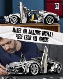 1:10 Silver Koenigsegg Building Sets (2086Pcs)