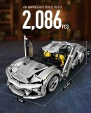 1:10 Silver Koenigsegg Building Sets (2086Pcs)
