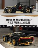 1:14 Black Bugatti Sets, Toy Sports Car for Boys Men Teens (1368Pcs)
