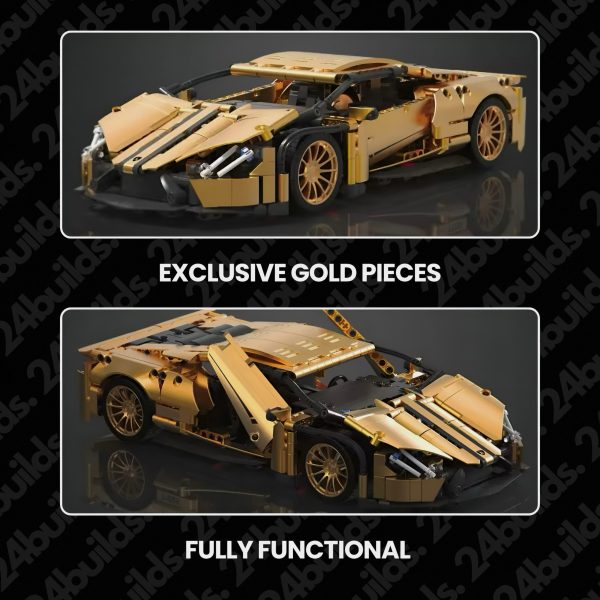 GOLD EDITION ITALIAN SUPERCAR | 1312PCS - Image 4