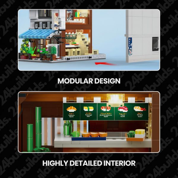 JAPANESE SUSHI SHOP | 1664PCS - Image 5