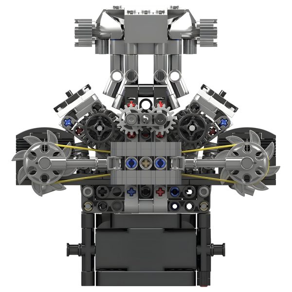 MOTORISED BRITISH SUPERCAR V8 ENGINE | 736PCS - Image 3