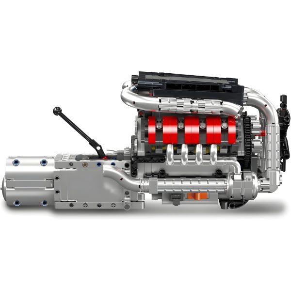 MOTORISED GERMAN V8 ENGINE WITH GEARBOX | 1168PCS - Image 2