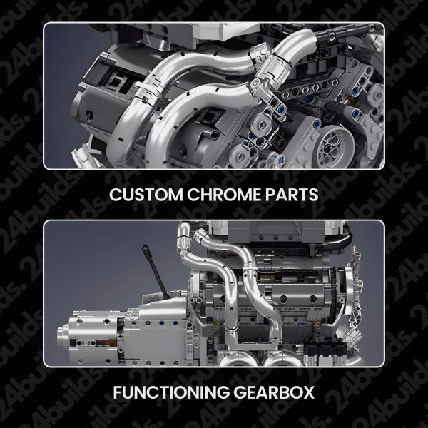 MOTORISED HYPERCAR W16 ENGINE & GEARBOX | 2024PCS - Image 4