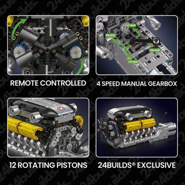 MOTORISED ITALIAN V12 ENGINE | 1260PCS - Image 3