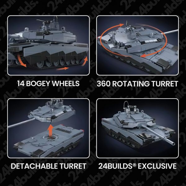 REMOTE CONTROLLED BATTLE TANK | 1194PCS - Image 4