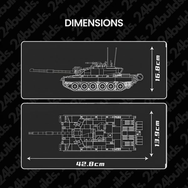 REMOTE CONTROLLED CHALLENGER 2 TANK | 1128PCS - Image 5
