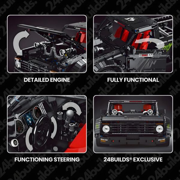 REMOTE CONTROLLED F-150 HOONITRUCK | 3694PCS - Image 3