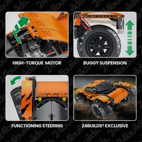 REMOTE CONTROLLED OFF ROAD BUGGY | 408PCS - Image 2