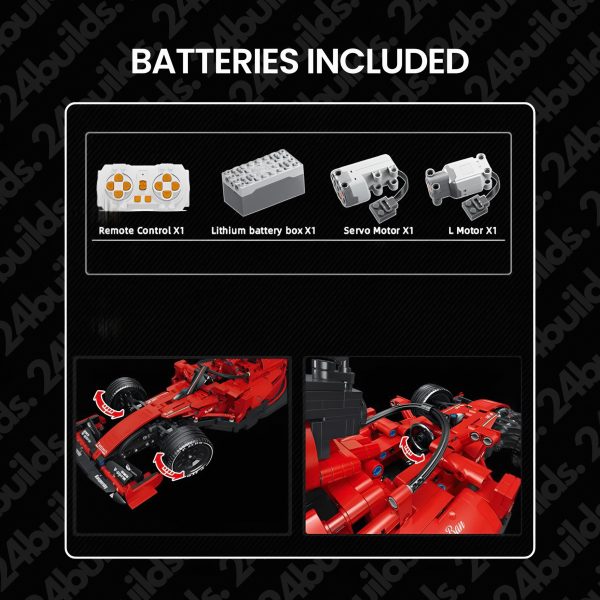 REMOTE CONTROLLED SINGLE SEATER RACE CAR | 1392PCS - Image 3
