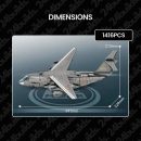 Y-20 TRANSPORT AIRCRAFT | 1416PCS