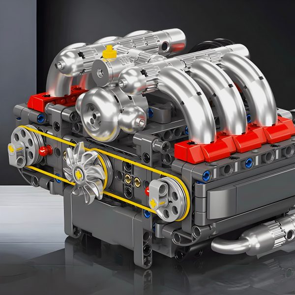 MOTORISED 6-CYLINDER ENGINE | 608PCS - Image 5