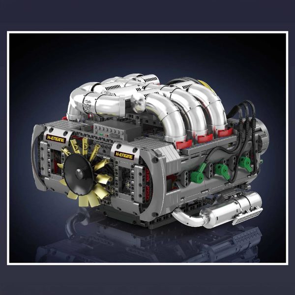 MOTORISED FLAT 6 ENGINE | 2376PCS - Image 3