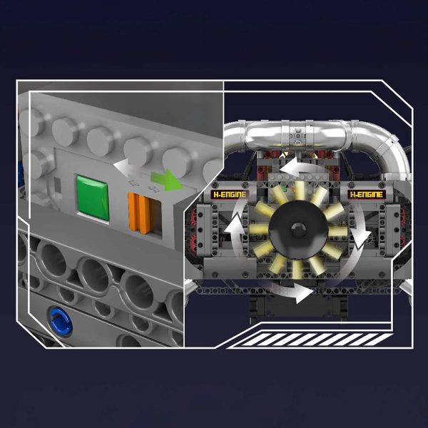 MOTORISED FLAT 6 ENGINE | 2376PCS - Image 7