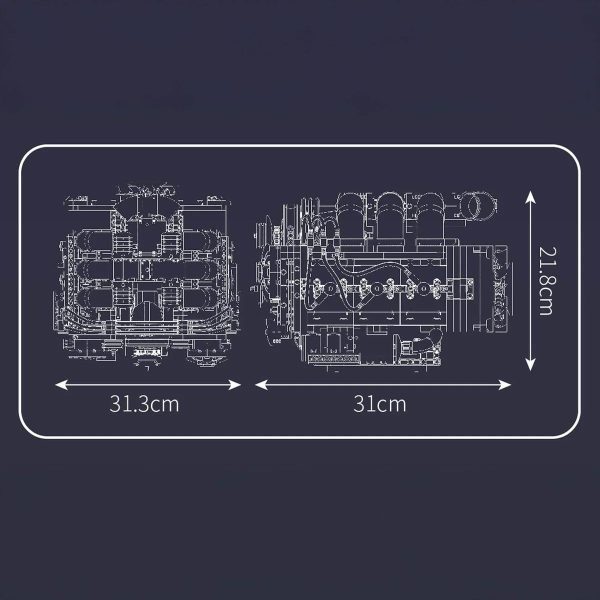 MOTORISED FLAT 6 ENGINE | 2376PCS - Image 8