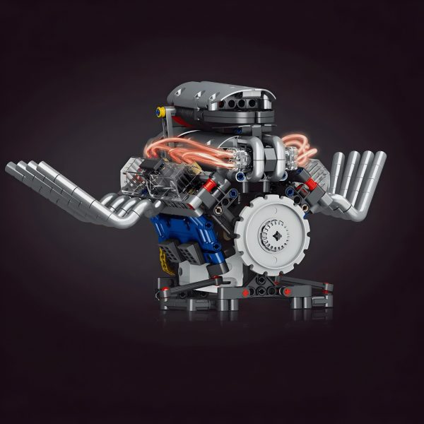 MOTORISED HOT ROD V8 ENGINE | 662PCS - Image 3