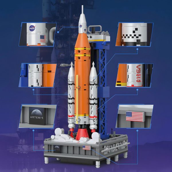 SLS ARTEMIS ROCKET | 658PCS - Image 5