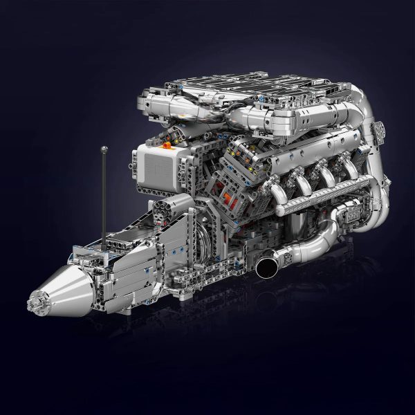 THE ULTIMATE CHROME 5.5L V8 ENGINE & GEARBOX | 2898PCS - Image 4