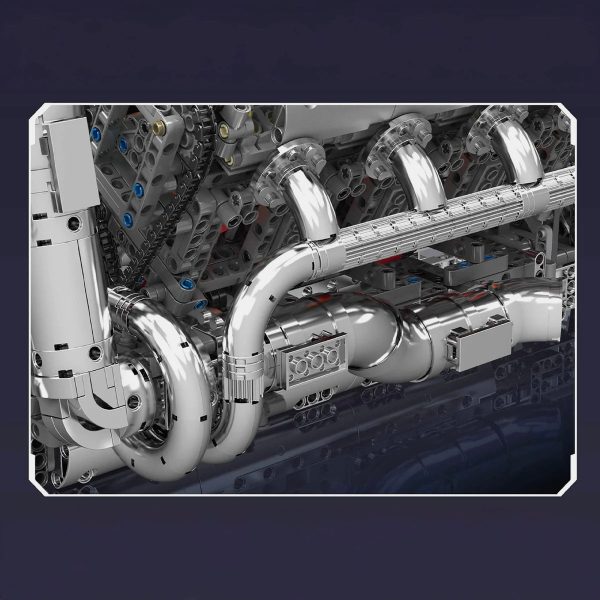 THE ULTIMATE CHROME 5.5L V8 ENGINE & GEARBOX | 2898PCS - Image 6