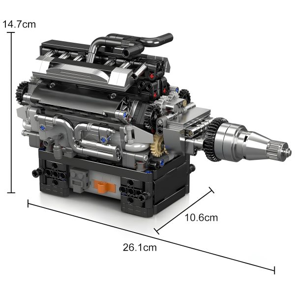 MOTORISED BRITISH LUXURY V12 ENGINE | 734PCS - Image 6