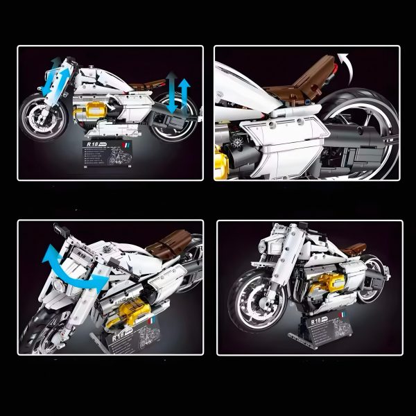 R18 MUSCLE BIKE | 1672PCS - Image 5